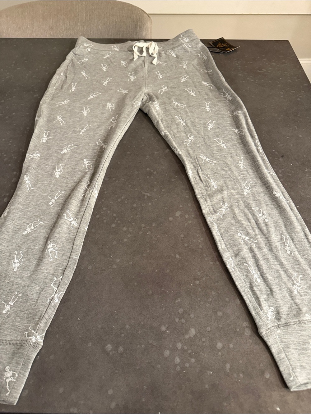 Women’s Gray Pajama Lounge Pants with Drawstring